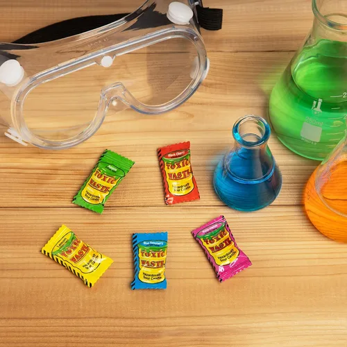 Miniatura 3 de TOXIC WASTE - Caramelo peligrosamente agrio - Sabores de manzana, sandía, limón, frambuesa azul y cereza negra - Bolsa de 1 libra
