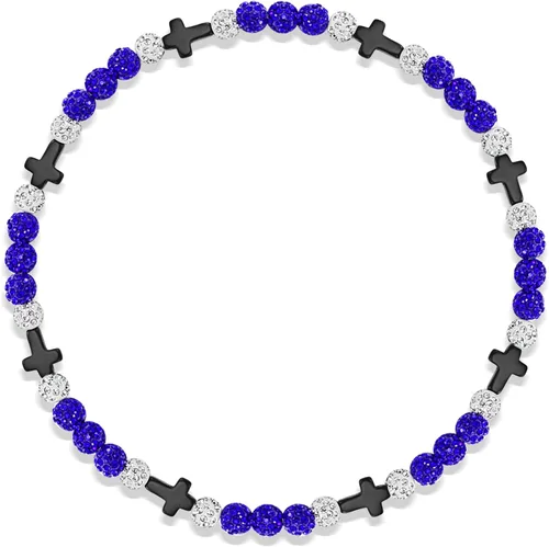 Miniatura 16 de Collar de béisbol con cuentas, cadena de cuerda deportiva ajustable con dije de cruz de béisbol, gran regalo de goteo de béisbol para jugadores