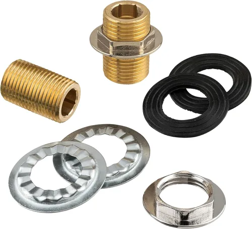 Miniatura 9 de DuraSteel Grifo de montaje en pared con codo de 90 grados, kit de protección contra salpicaduras de cocina comercial que ahorra espacio, resistente