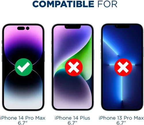 Miniatura 2 de Tech Armor Paquete de protección para Apple iPhone 14 Pro Max de 6.7 pulgadas, kit de limpieza de pantalla [3.4 onzas + 0.8 onzas] con paños
