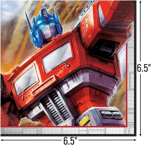 Miniatura 2 de Unique Servilletas de papel Transformers Luncheon - 6.5" x 6.5", 16
