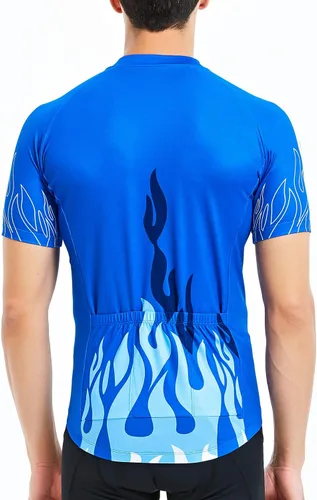 Miniatura 2 de CATENA Men's Cycling Jersey Short Sleeve Shirt Running Top Moisture Wicking Workout Sports T-Shirt