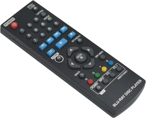 AKB75135401 Reemplazo de control remoto para LG Blu-ray Disc DVD Player BP125 BP125N BP135 BP145 BP145N BP155 BP155N BP165 BP165N BP240 BP240D