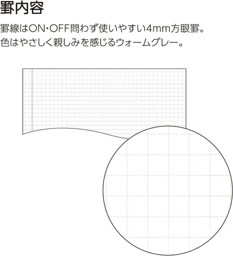 Miniatura 7 de KOKUYO Sooofa - Cuaderno gráfico de 7.2 x 5.5 pulgadas, cuaderno de anillo suave para mujer, cuadrícula de 0.157 in, 80 hojas perforadas, negro