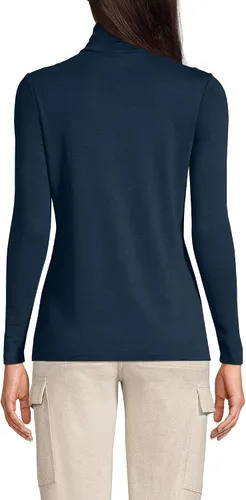 Miniatura 6 de Lands' End Supima - Suéter de cuello alto y mangas largas para mujer