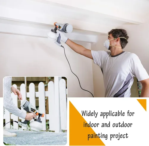 Miniatura 9 de Pulverizador de pintura - BATAVIA HVLP Pistola eléctrica de pintura en aerosol, contenedor de alta capacidad de 1200 ml, fácil de limpiar, 4