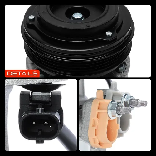 Miniatura 9 de A-Premium Compresor de A/C con embrague compatible con Ford EcoSport 2.0L 2018-2022, con compresor estilo VS12