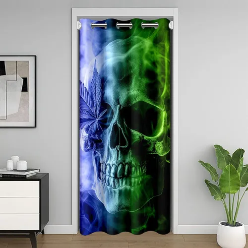 Miniatura 9 de Cortina de puerta de estilo japonés para privacidad de puerta, tratamiento de ventana japonés Ukiyoe para decoración del hogar, sala de estar, flor
