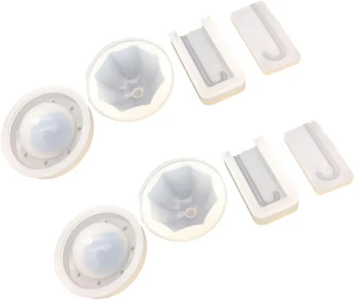 Miniatura 7 de EXCEART Moldes de silicona para manualidades, moldes epoxi para artesanías flexibles y decoración de escritorio
