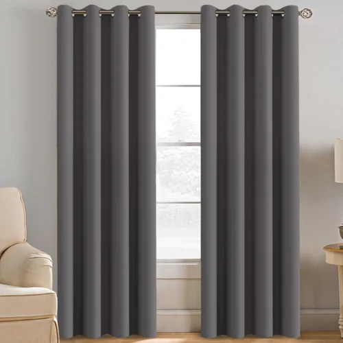 Miniatura 72 de H.VERSAILTEX - Cortinas blackout con aislamiento térmico y ojales en la parte superior, para patios, puertas correderas y división de habitaciones