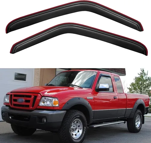 Miniatura 19 de Visores para ventanas y protectores contra la lluvia para Ford F150 de cabina estándar 1980-1996, Deflectores de viento y protectores para ventanas