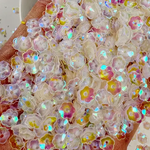 Miniatura 10 de 4000 piezas de lentejuelas sueltas a granel de 6 mm, lentejuelas iridiscentes redondas, lentejuelas para bordado, lentejuelas para manualidades