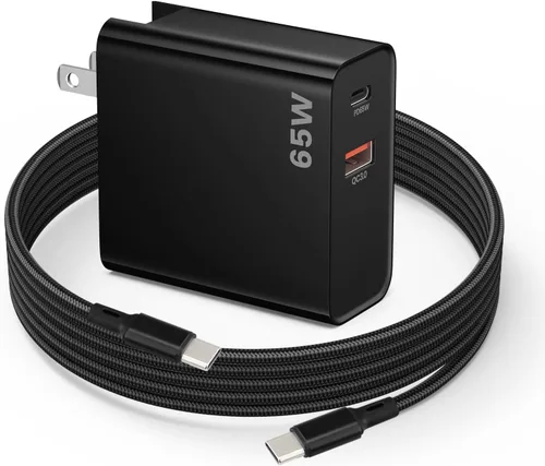 Miniatura 9 de Cargador rápido USB C PD de 30 W para DJI Neo, Mini 4K, 2 SE, 4 Pro, Air 2S, Avata 2 Drones, USB de doble puerto + cargador de pared tipo C con Negro