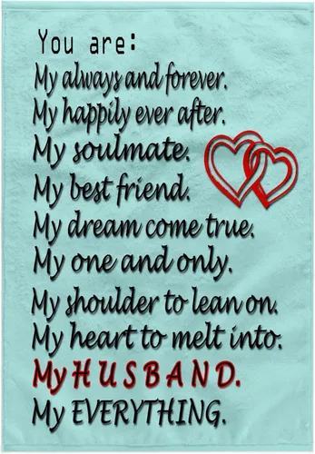 3dRose My Always and Forever, My Happily Ever After, My Soulmate, My Best Friend Toalla, 15 x 22 pulgadas, color blanco