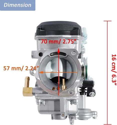 Miniatura 2 de Carburador CV40 para Harley Davidson HD Sportster XL883 XL1200/Softail/Touring/Dyna & FXR/Road King Carb 27421-99 27490-04 27465-04