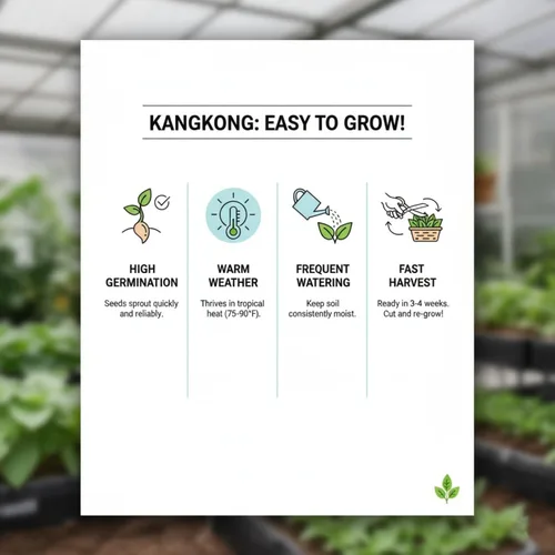 Miniatura 6 de 1000 semillas de Kangkong para plantar - Variedad de semillas de Rau Muong Vietnam - Kong Xin CAI Ong Choy vegetal asiático para cultivo de jardines