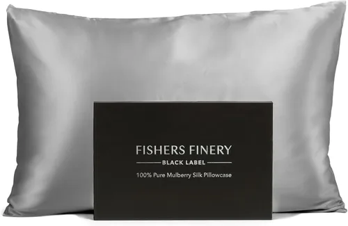 Miniatura 15 de Funda de almohada 100 % de seda pura de morera Fishers Finery de 30 mm (3/16 pulgadas), con calidad certificada por Good Houskeeping