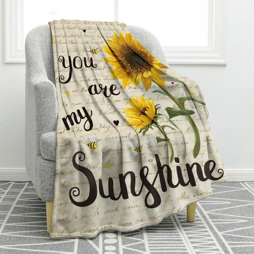 Miniatura 8 de Jekeno Regalos de girasol para mujeres, mamá, manta personalizada con girasol, manta personalizada con nombre, manta de franela personalizada