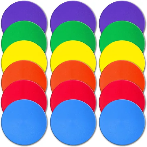 Miniatura 13 de Marcadores de puntos de 9/10 pulgadas, marcadores de goma antideslizantes de agilidad, conos de campo plano para gimnasio/fútbol PE, marcadores