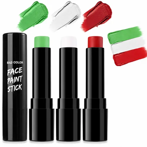 Miniatura 33 de BADCOLOR Barra de pintura naranja para la cara y el cuerpo, crema mezclable para ojos negros de cuerpo completo, maquillaje para Halloween, SFX