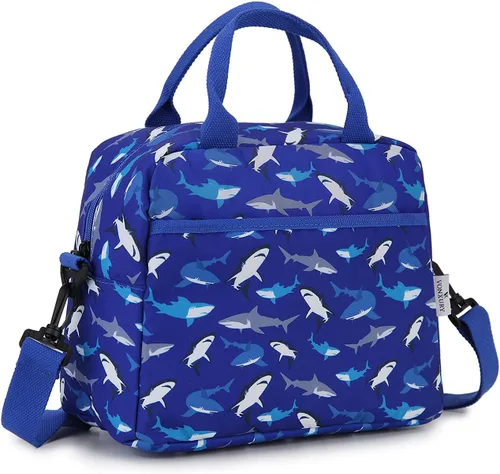 Miniatura 8 de VX VONXURY - Lonchera para mujeres y niñas, bolsa de almuerzo aislada, bonita bolsa de almuerzo con mariposa morada, contenedor de alimentos