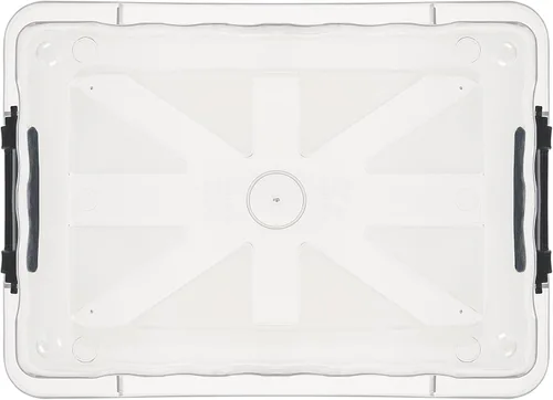 Miniatura 8 de Cetomo Contenedor de almacenamiento con tapa, caja de almacenamiento apilable con tapa y cierre a presión, contenedor de plástico transparente