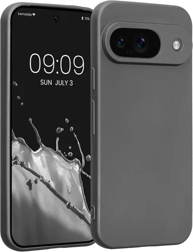 Miniatura 61 de kwmobile Funda compatible con Google Pixel 9 Pro - Funda protectora delgada de TPU para teléfono - Acabado mate suave - Negro mate
