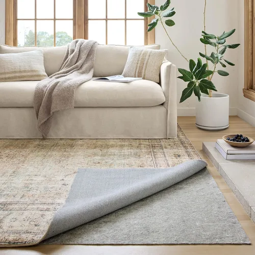 Miniatura 2 de Loloi Loloi-Grip Alfombra Protectora, FPAD2 Gris, 2'-0" x 12'-0",.13" de espesor, gris, 1/8 pulgada, reversible, suave, almohadilla, bajo perfil