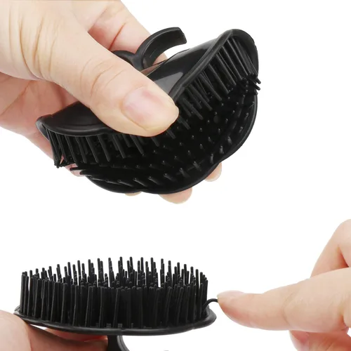 Miniatura 5 de Segbeauty Cepillo de champú para hombre, 4 cepillos de masaje del cuero cabelludo, cepillo de masaje para el cabello, peine de ducha floriado