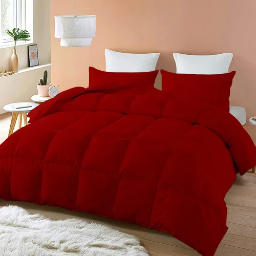 Miniatura 21 de SLEEP-NEST Edredón Queen de gran tamaño de 98 x 98 pulgadas, relleno de edredón alternativo de plumón de lujo para todas las estaciones, juego de 3