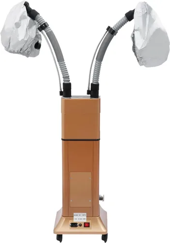 Miniatura 8 de Vaporizador ultrasónico de 650 W para acondicionamiento profundo, secador de pelo profesional de pie con doble tubo ajustable y tanque de 40 onzas