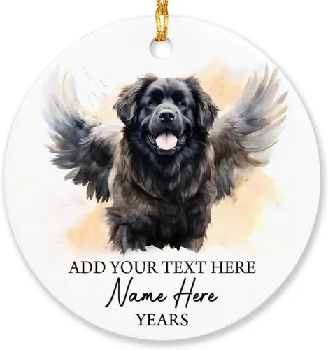 Miniatura 11 de Airedale Terrier - Adorno personalizado de alas de ángel para perro, regalo de pérdida de condolencias de mascotas, adorno de Navidad conmemorativo