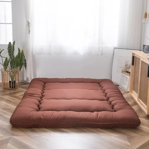Miniatura 44 de MAXYOYO - Colchón de piso japonés, colchón tipo futón, colchón de tatami grueso, plegable, enrollable, colchón para niños y niñas, para dormitorio