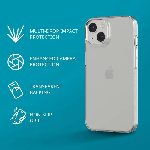 Miniatura 2 de tech21 iPhone 14 Evo Lite - Funda delgada y transparente que absorbe los golpes con protección contra caídas de 8 pies