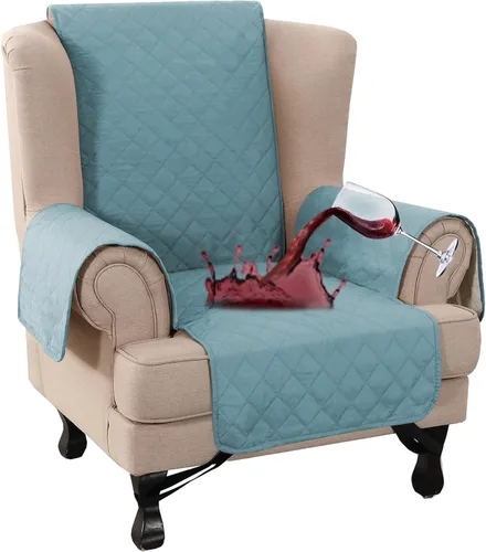 Miniatura 36 de Turquoize Funda 100% Impermeable para Sillón de Ala Fundas para Sillón de Ala con Brazos Protector de Silla Sofá Protector Triple Antideslizante