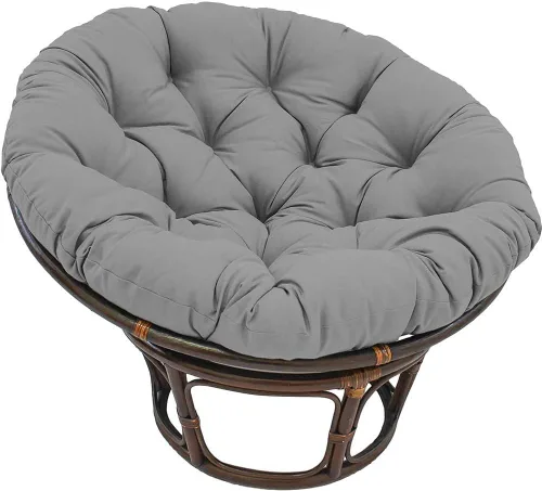 Miniatura 10 de Cojín colgante para silla de hamaca, cojín de tumbona para interiores y exteriores, cojín redondo grueso para silla de huevo, cojín de asiento