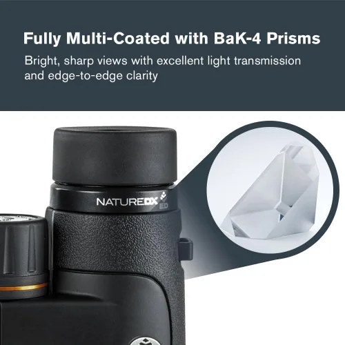 Miniatura 4 de Celestron Binoculares Nature DX ED 10x42 Premium - Lentes objetivo de dispersión extra baja - Binoculares para exteriores y observación de aves