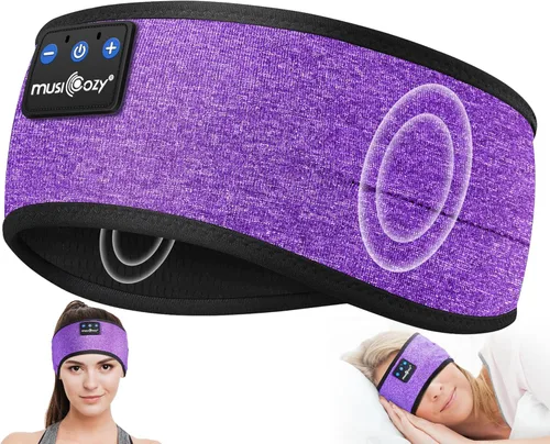 Miniatura 12 de MUSICOZY Auriculares Bluetooth 5.4 con Diadema para Deportes y Sueño, Máscara para los Ojos Inalámbrica para Dormir con Auriculares para Personas