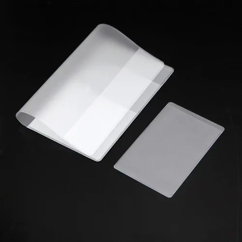 Miniatura 4 de Owfeel 5 protectores de pasaporte de plástico esmerilado + 10 soportes para tarjetas de crédito de plástico transparente
