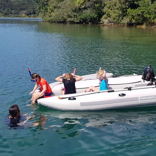 Miniatura 5 de 340LX - Bote inflable para 5 personas, diseño de arco abierto ultraportátil, 11.2 ft, color gris