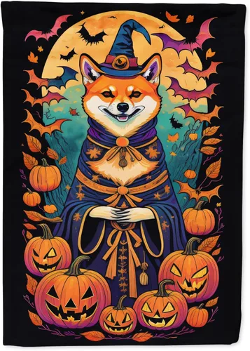Miniatura 71 de Caroline's Treasures DAC1466GF - Bandera decorativa para jardín de Halloween de Affenpinscher Witchy para jardín, decoración para patio exterior