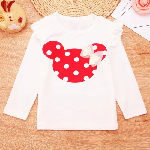 Miniatura 2 de Conjunto de 2 piezas de camiseta de manga larga + pantalones para bebé niña