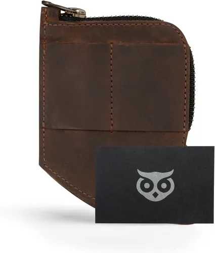 Miniatura 6 de Hide & Drink, Billetera de bolsillo EDC, organizador de efectivo curvado, soporte para tarjetas frontal delgado, clip para dinero, cuero de grano