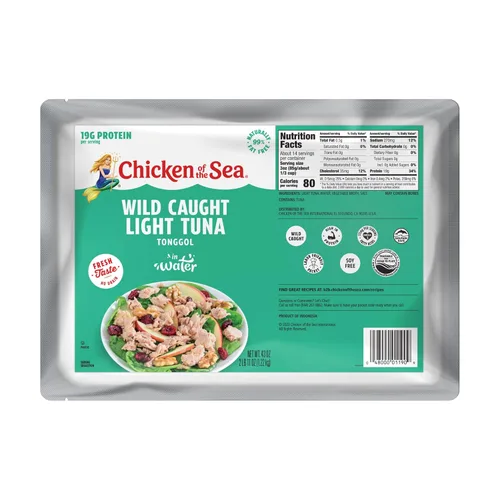 Miniatura 9 de Chicken of the Sea Chunk Light Atún en agua, Atún capturado en la naturaleza, latas de 5 onzas (paquete de 10)