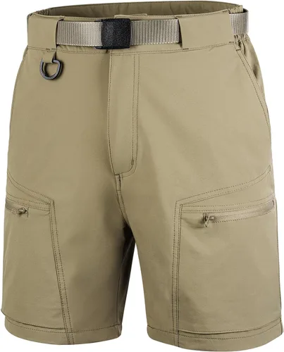 FREE SOLDIER - Pantalones cortos tipo cargo para hombre, transpirable, ligero, secado rápido, para senderismo, pantalones cortos tácticos, de nailon