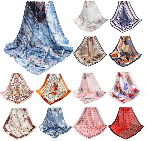 Miniatura 3 de Juego de diadema multiusos para bufanda para clima frío cobertura para mujer cuello cálido amarillo talla única