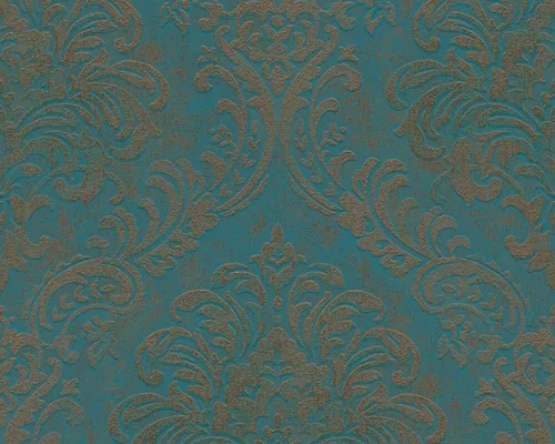 Miniatura 7 de CONCORD WALLCOVERINGS ™ Papel pintado moderno con textura, barroco, clásico, pared de vinilo, dorado, metálico, blanco, 21 pulgadas x 33 pies