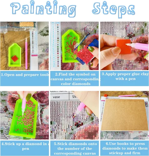 Miniatura 7 de liziciti Kit de pintura de diamantes de la Virgen María 5D para bricolaje, imágenes de flores madre de resina para decoración de pared del hogar