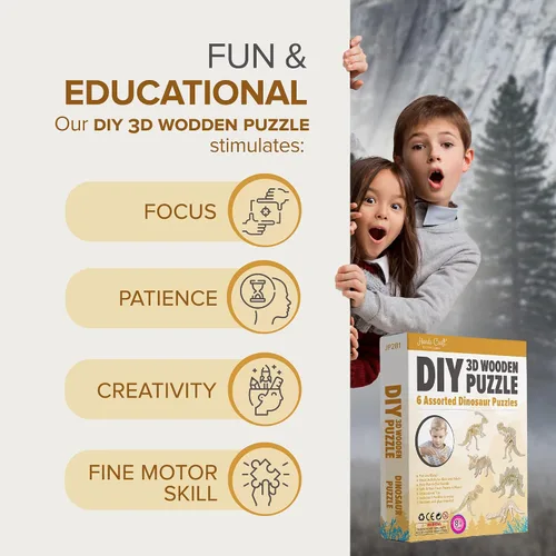 Miniatura 3 de Hands Craft - Juego de rompecabezas de madera 3D