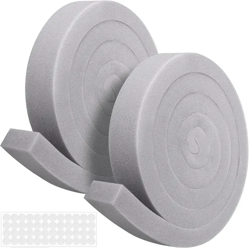Miniatura 9 de Tlswshsy 3 cintas de espuma para aire acondicionado, 2 x 1 pulgada x 6.5 pies, burlete de espuma de CA no adhesiva con punto de pegamento para aire